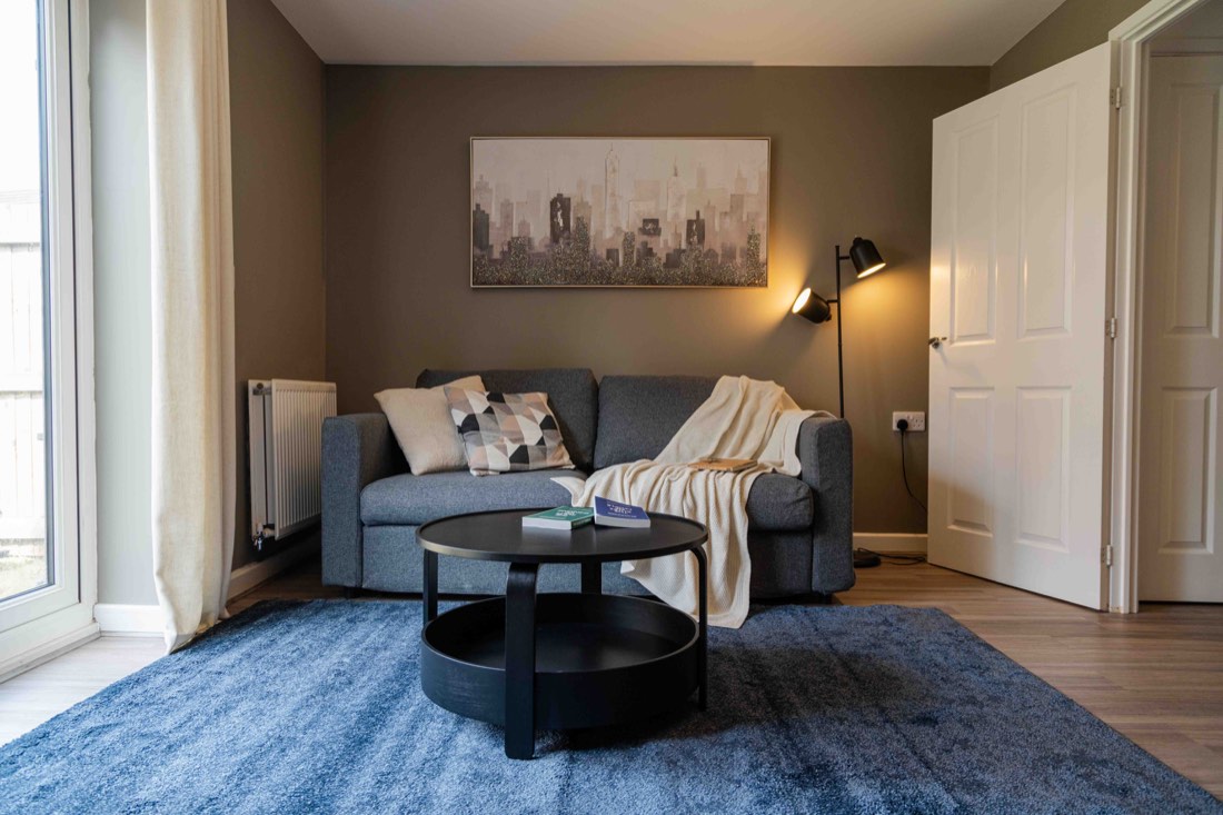 Bright, well-presented living room